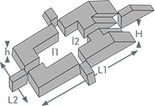 tailles cadre 4 ou 8 blocs de positionnement pour la chirurgie du rachis